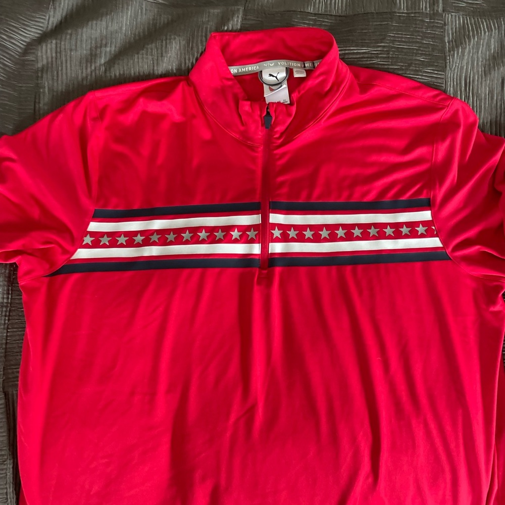July 4th ready Golf-Puma top long sleeve